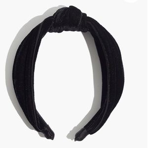 Madewell Velvet knotted headband